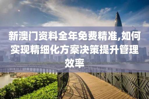 新澳门资料全年免费精准,如何实现精细化方案决策提升管理效率