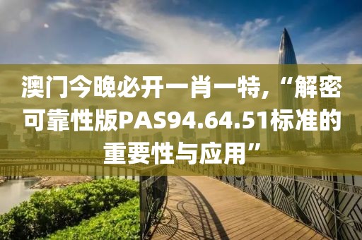 澳门今晚必开一肖一特,“解密可靠性版PAS94.64.51标准的重要性与应用”
