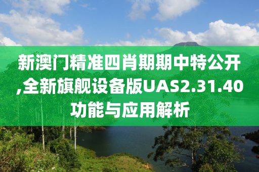 新澳门精准四肖期期中特公开,全新旗舰设备版UAS2.31.40功能与应用解析