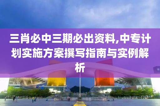 三肖必中三期必出资料,中专计划实施方案撰写指南与实例解析