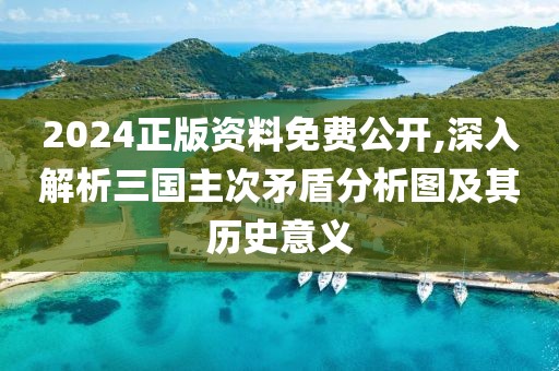 2024正版资料免费公开,深入解析三国主次矛盾分析图及其历史意义