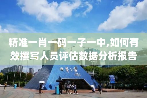 精准一肖一码一子一中,如何有效撰写人员评估数据分析报告