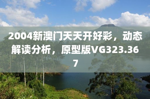 2004新澳门天天开好彩，动态解读分析，原型版VG323.367