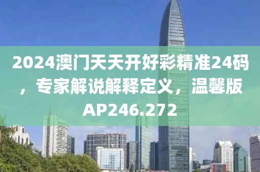 2024澳门天天开好彩精准24码，专家解说解释定义，温馨版AP246.272