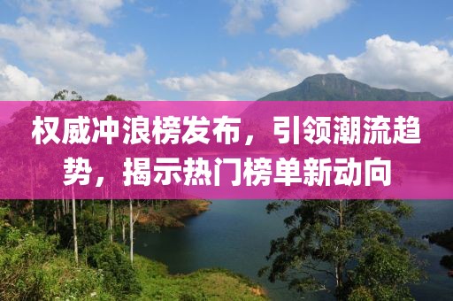 权威冲浪榜发布，引领潮流趋势，揭示热门榜单新动向