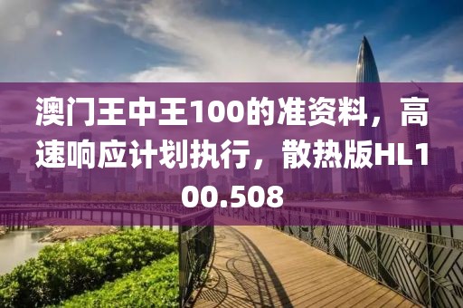 澳门王中王100的准资料，高速响应计划执行，散热版HL100.508