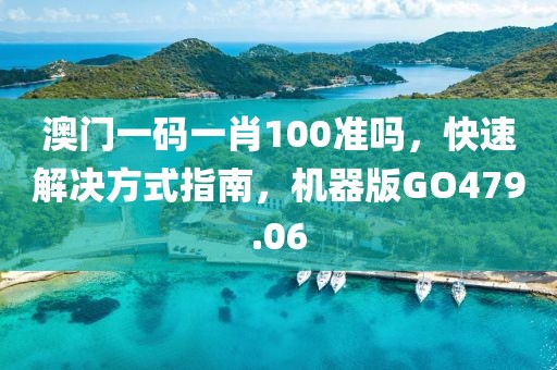 澳门一码一肖100准吗，快速解决方式指南，机器版GO479.06