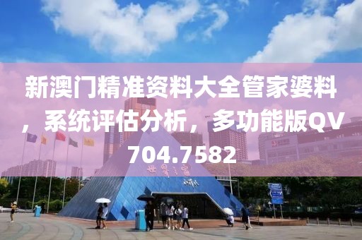 新澳门精准资料大全管家婆料，系统评估分析，多功能版QV704.7582