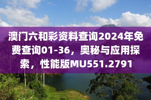 澳门六和彩资料查询2024年免费查询01-36，奥秘与应用探索，性能版MU551.2791
