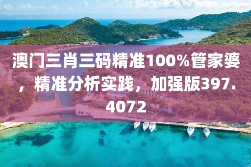 澳门三肖三码精准100%管家婆，精准分析实践，加强版397.4072