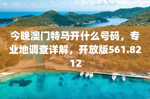 今晚澳门特马开什么号码，专业地调查详解，开放版561.8212