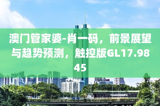 澳门管家婆-肖一码，前景展望与趋势预测，触控版GL17.9845