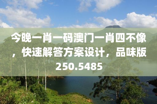 今晚一肖一码澳门一肖四不像，快速解答方案设计，品味版250.5485