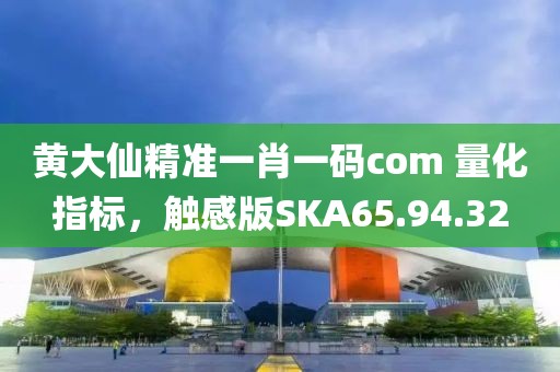黄大仙精准一肖一码com 量化指标，触感版SKA65.94.32
