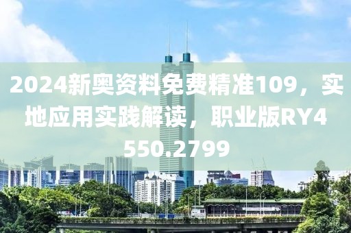 2024新奥资料免费精准109，实地应用实践解读，职业版RY4550.2799