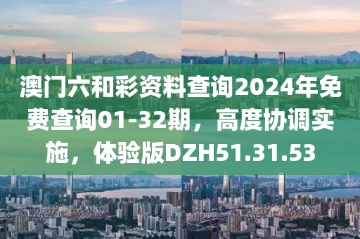 澳门六和彩资料查询2024年免费查询01-32期，高度协调实施，体验版DZH51.31.53
