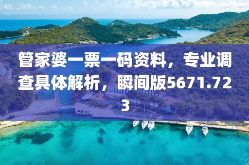 管家婆一票一码资料，专业调查具体解析，瞬间版5671.723