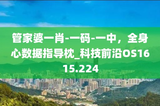 管家婆一肖-一码-一中，全身心数据指导枕_科技前沿OS1615.224