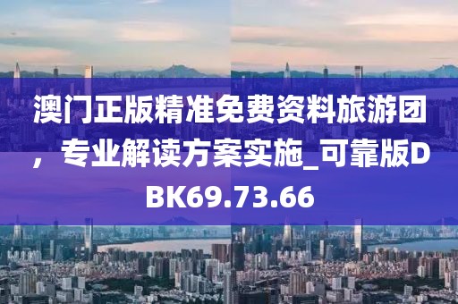 澳门正版精准免费资料旅游团，专业解读方案实施_可靠版DBK69.73.66
