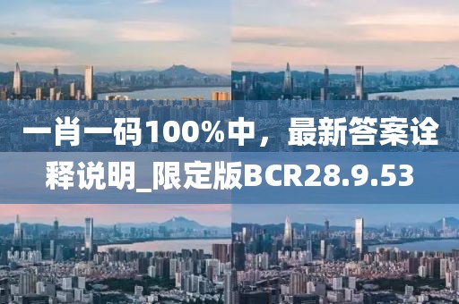 一肖一码100%中，最新答案诠释说明_限定版BCR28.9.53