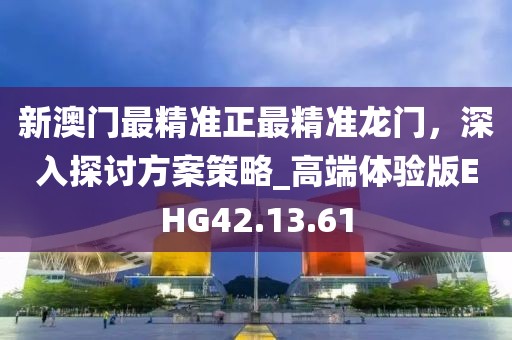 新澳门最精准正最精准龙门，深入探讨方案策略_高端体验版EHG42.13.61