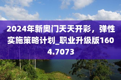 2024年新奥门天天开彩，弹性实施策略计划_职业升级版1604.7073