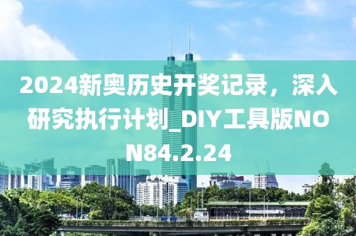 2024新奥历史开奖记录，深入研究执行计划_DIY工具版NON84.2.24