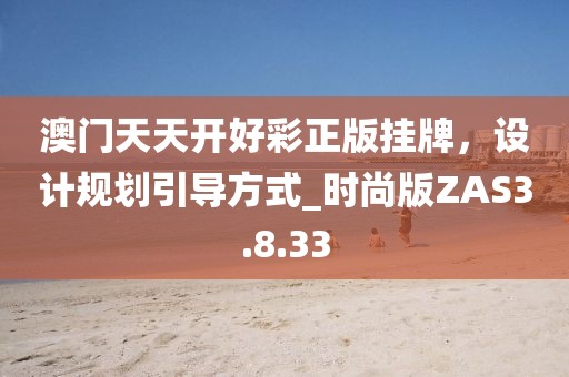 澳门天天开好彩正版挂牌，设计规划引导方式_时尚版ZAS3.8.33