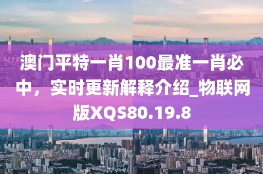 澳门平特一肖100最准一肖必中，实时更新解释介绍_物联网版XQS80.19.8