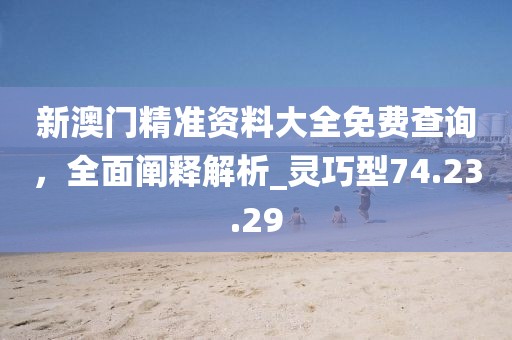 新澳门精准资料大全免费查询，全面阐释解析_灵巧型74.23.29