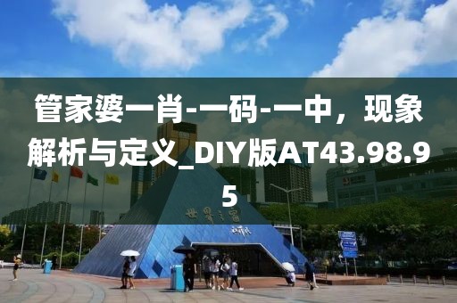 管家婆一肖-一码-一中，现象解析与定义_DIY版AT43.98.95