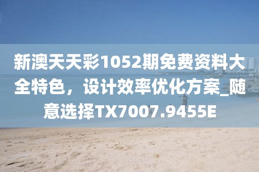 新澳天天彩1052期免费资料大全特色，设计效率优化方案_随意选择TX7007.9455E