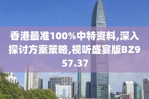 香港最准100%中特资料,深入探讨方案策略,视听盛宴版BZ957.37