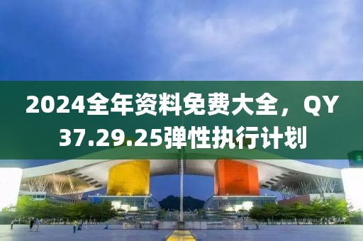 2024全年资料免费大全，QY37.29.25弹性执行计划