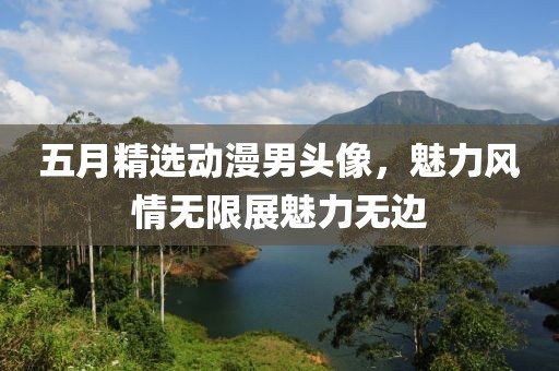 五月精选动漫男头像，魅力风情无限展魅力无边