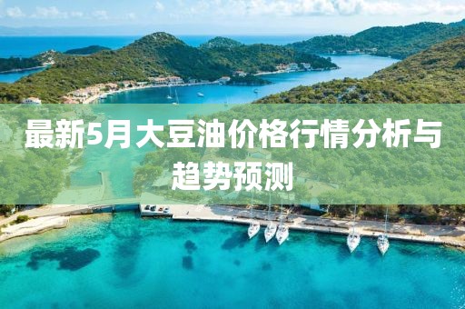 最新5月大豆油价格行情分析与趋势预测