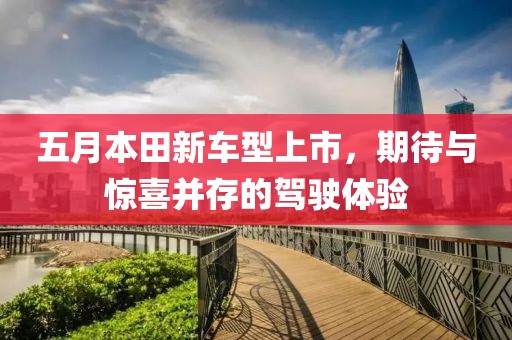 五月本田新车型上市，期待与惊喜并存的驾驶体验