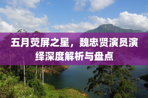 五月荧屏之星，魏忠贤演员演绎深度解析与盘点