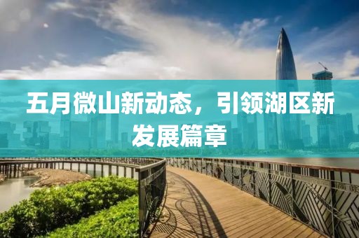 五月微山新动态，引领湖区新发展篇章