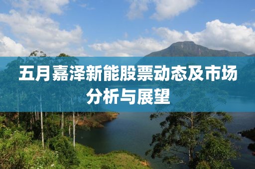 五月嘉泽新能股票动态及市场分析与展望