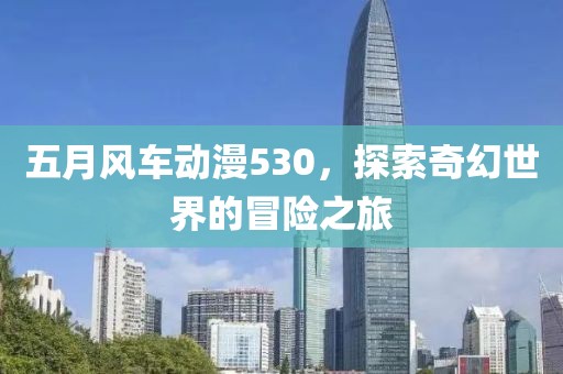 五月风车动漫530，探索奇幻世界的冒险之旅