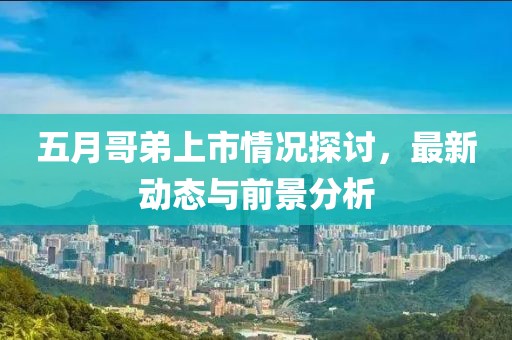 五月哥弟上市情况探讨，最新动态与前景分析