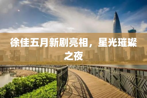 徐佳五月新剧亮相，星光璀璨之夜
