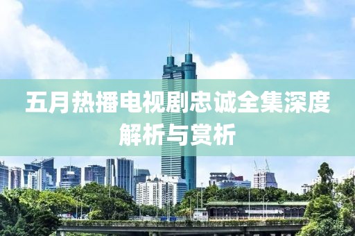 五月热播电视剧忠诚全集深度解析与赏析