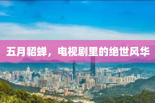 五月貂蝉，电视剧里的绝世风华