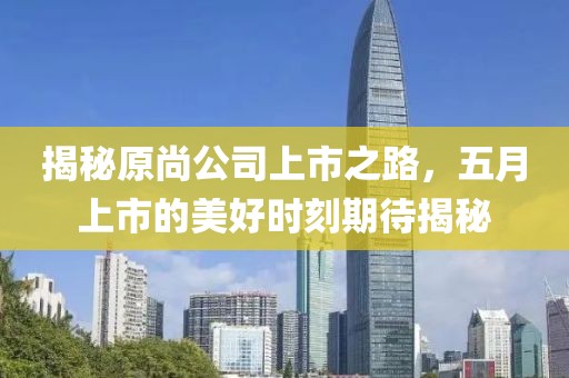 揭秘原尚公司上市之路，五月上市的美好时刻期待揭秘