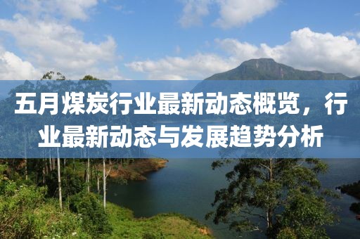 五月煤炭行业最新动态概览，行业最新动态与发展趋势分析