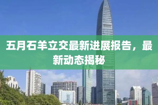 五月石羊立交最新进展报告，最新动态揭秘