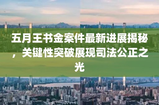 五月王书金案件最新进展揭秘，关键性突破展现司法公正之光