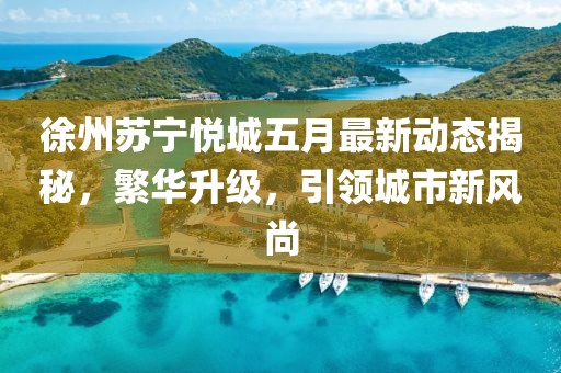 徐州苏宁悦城五月最新动态揭秘，繁华升级，引领城市新风尚